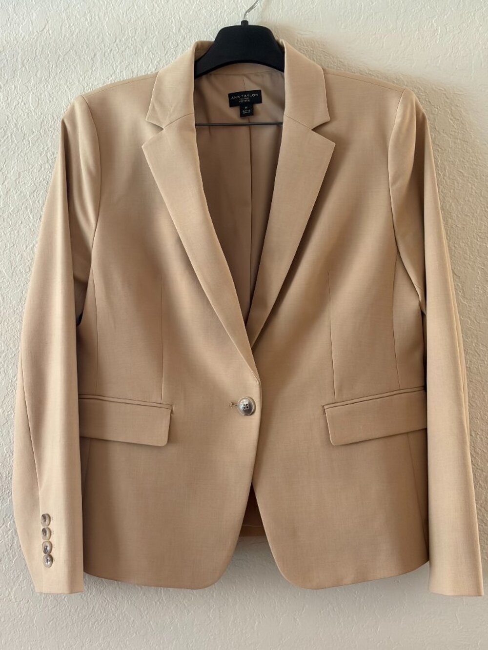 Ann Taylor Factory Women's Petite Tan Tailored jackets